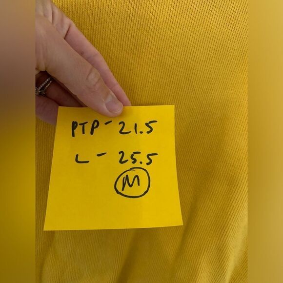 Polo Ralph Lauren Quarter Zip Sweater Long Sleeve Pullover Yellow Soft Size M - Picture 9 of 10